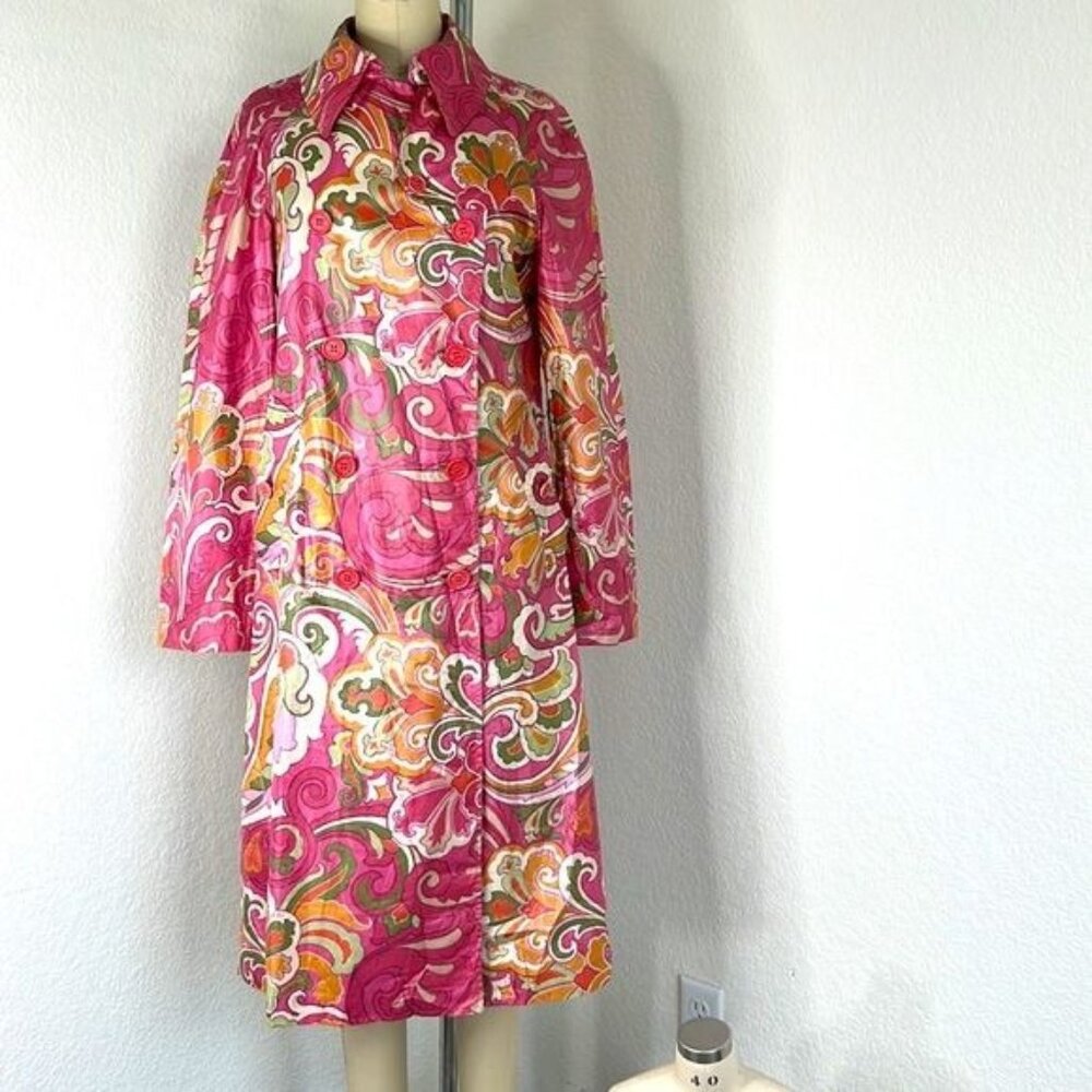 ETRO Paisley Trench Rain Coat Slicker